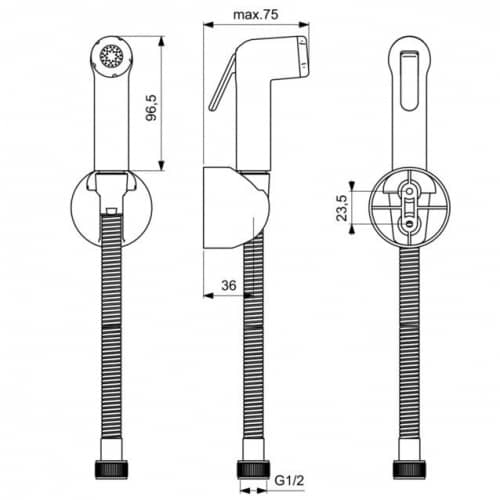Купить Душ Ideal Standard Idealspray Eco B0595AA гигиенический по низкой цене