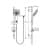 Душевая система Ideal Standard Set Ceraflex B2189AA Душевой гарнитур Ideal Standard Set Ceraflex B2189AA