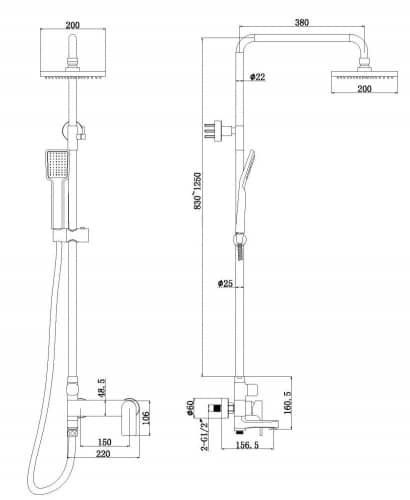 Душевой гарнитур Bravat Real F6333367CP-A-RUS