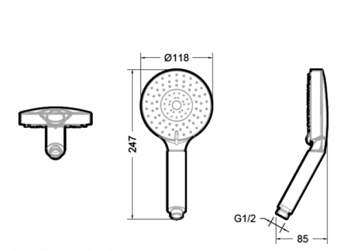 Купить Душ Bravat Line P7094C-RUS ручной по низкой цене