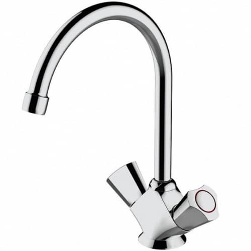 Купить Смеситель Bravat Duo F7133186CP-RUS для кухни по низкой цене
