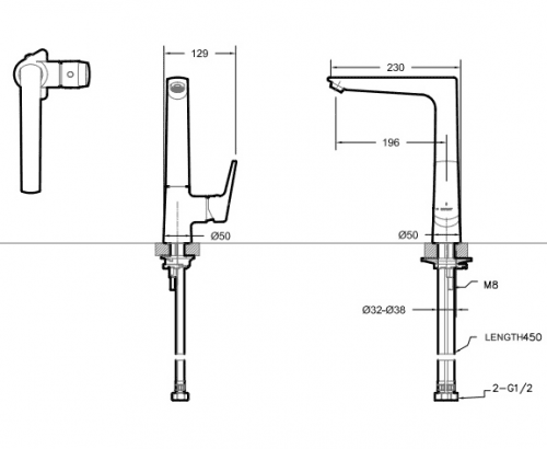 Купить Смеситель Bravat Real F7121179CP-2-RUS для кухни по низкой цене
