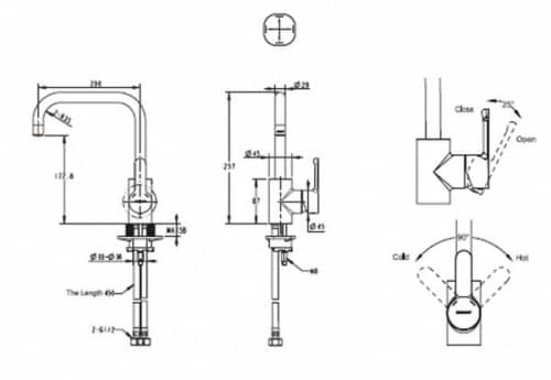 Купить Смеситель Bravat Stream F73783C-1 для кухни по низкой цене