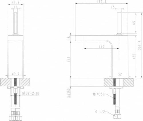 Купить Смеситель Bravat Spring F179113C для раковины по низкой цене