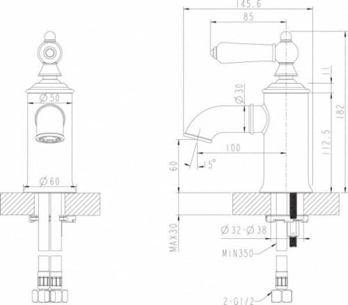 Купить Смеситель Bravat Art F175109U для раковины по низкой цене