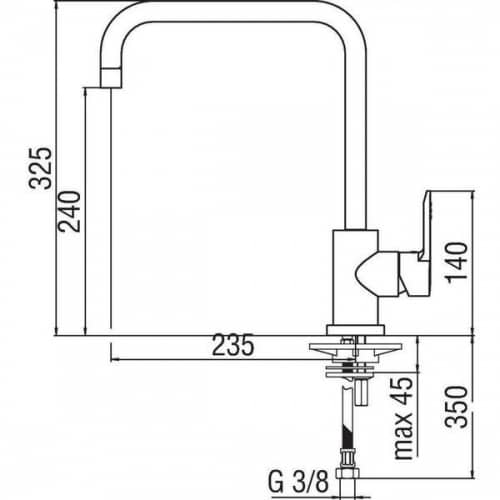 Купить Смеситель Nobili New Road для кухни RD00134CR по низкой цене