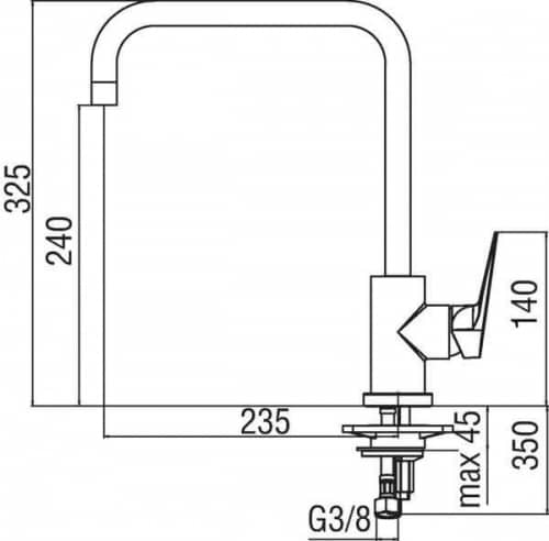 Купить Смеситель Nobili Sky для кухни SY97134CR по низкой цене