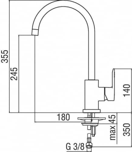 Купить Смеситель Nobili New Road для кухни RD00133CR по низкой цене