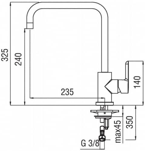 Купить Смеситель Nobili Abc для кухни AB87134CR по низкой цене