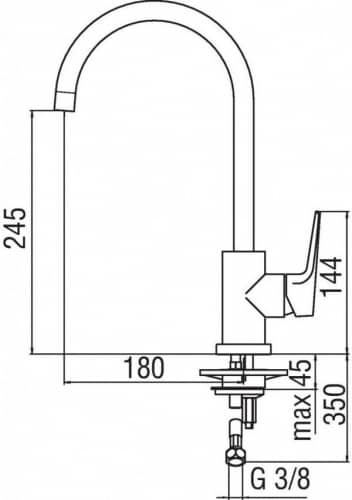 Купить Смеситель Nobili Nobi для кухни NB84133CR по низкой цене