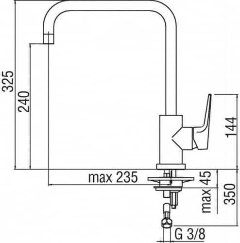 Купить Смеситель Nobili Nobi для кухни NB84134CR по низкой цене