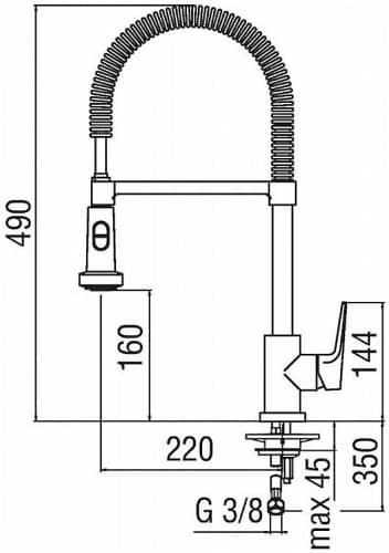 Купить Смеситель Nobili Nobi для кухни NB84300/3CR по низкой цене
