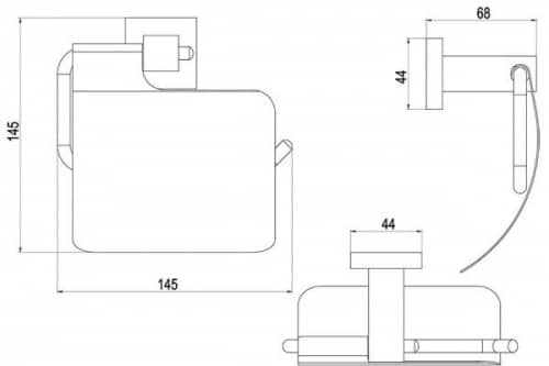 Купить Держатель туалетной бумаги Timo Selene 10042/00 chrome туалетной бумаги с крышкой по низкой цене