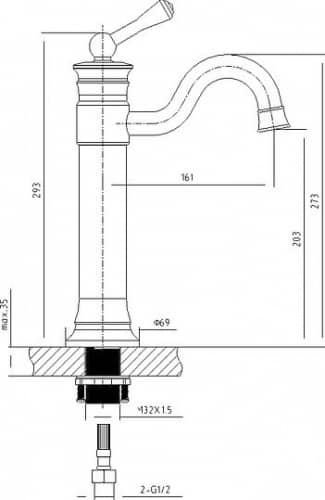 Купить Смеситель Timo Adelia 6011/00F для раковины chrome по низкой цене