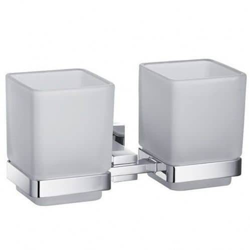 Купить Держатель Timo Selene зубных щеток со стаканом 10034/00 chrome двойной по низкой цене