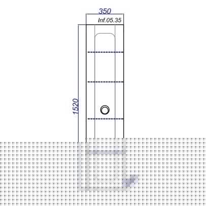 Купить Шкаф-пенал Aqwella 5 звезд Инфинити П35 подвесной черный 350х1520х350 мм по низкой цене