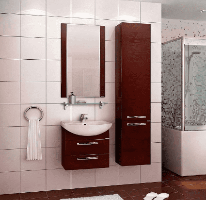 Купить Зеркало Акватон Ария 65 1A133702AA430 темно-коричневое по низкой цене