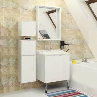 Купить Полуколонна Акватон Фабиа белый/Выбеленное дерево 1A167003FBAY0 по низкой цене
