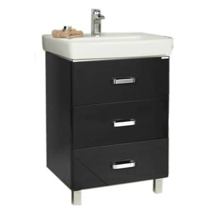 Купить Тумба Акватон Америна М 80 под раковину 1A169101AM950 черная по низкой цене