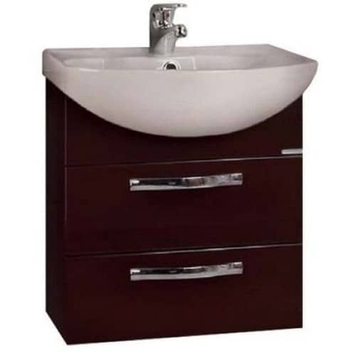 Купить Тумба Акватон Ария М 50 под раковину 1A140001AA430 темно-коричневая по низкой цене