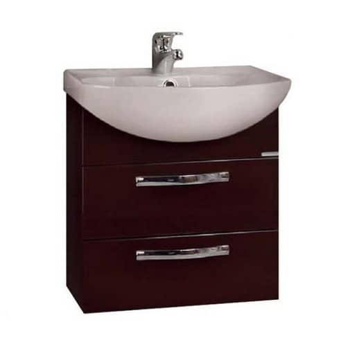 Купить Тумба Акватон Ария М 65 под раковину 1A123301AA430 темно-коричневая по низкой цене