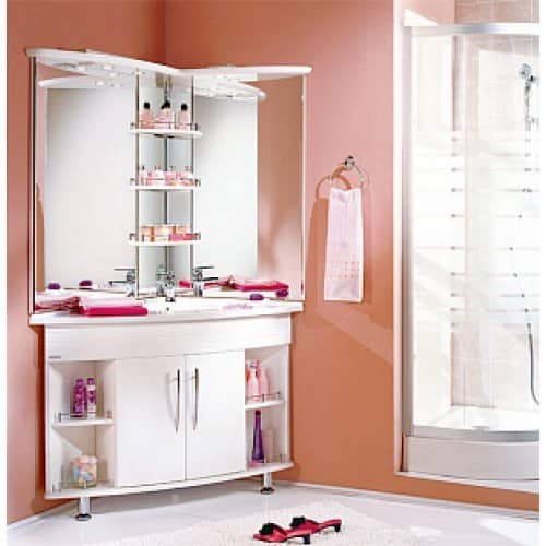 Купить Тумба Акватон Лас-Вегас 100 R под раковину 1A050901LA01R угловая по низкой цене