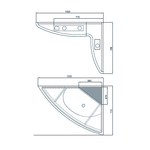 Купить Тумба Акватон Лас-Вегас 100 R под раковину 1A050901LA01R угловая по низкой цене