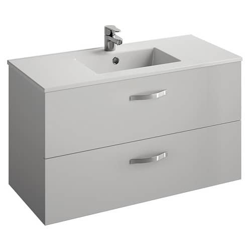 Купить Тумба Jacob Delafon Ola EB392-J5 под раковину белая блестящая 997х560х450 мм по низкой цене