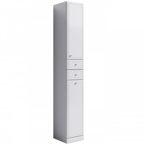 Купить Шкаф-пенал Aqwella Барселона с корзиной П3/к белый 300х1930х337 мм по низкой цене