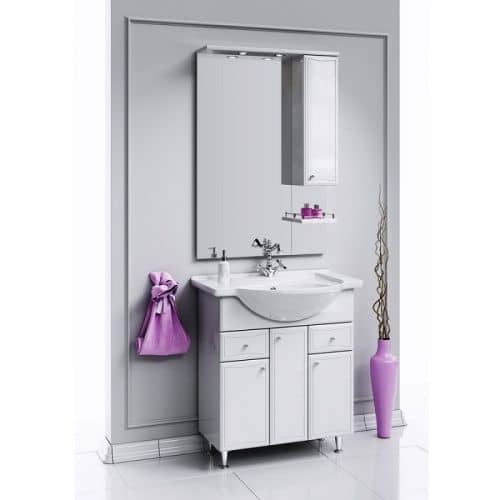 Купить Тумба Aqwella Барселона Люкс 75 под раковину белая 700x830х340 мм по низкой цене