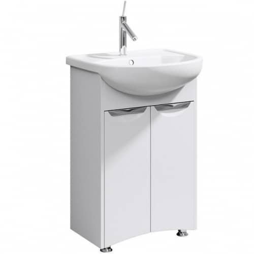 Купить Тумба Aqwella Ультра Люкс 55 под раковину белая 520x775х303 мм по низкой цене