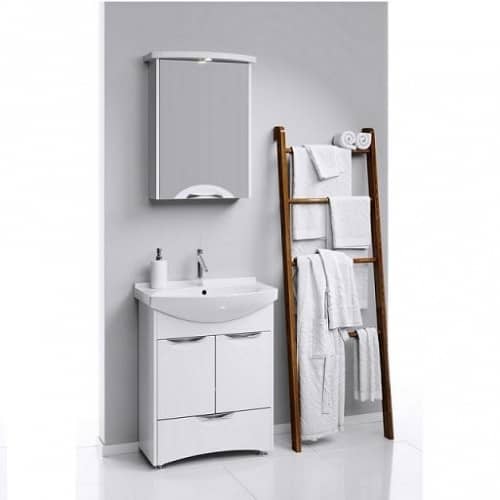 Купить Тумба Aqwella Ультра Люкс 65 под раковину белая 600x775х311 мм по низкой цене