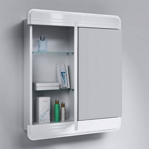 Купить Шкаф-зеркало Aqwella Корсика 75 белый 740х850х160 мм по низкой цене