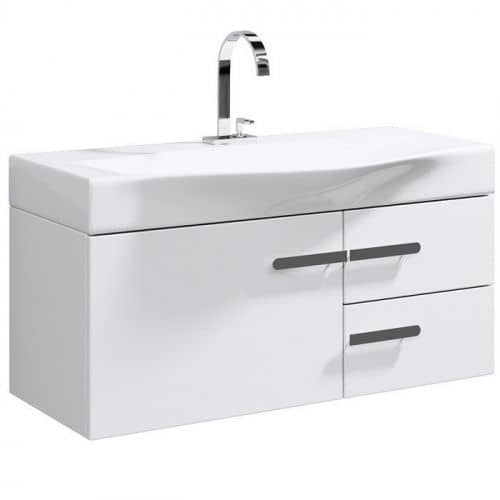 Купить Тумба Aqwella Европа 100 под раковину белая 1000х400х400 мм по низкой цене