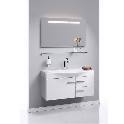 Купить Тумба Aqwella Европа 100 под раковину белая 1000х400х400 мм по низкой цене