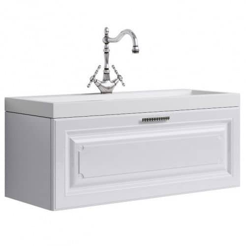 Купить Тумба Aqwella 5 звезд Империя 100 под раковину белая 1000х365х400 мм по низкой цене