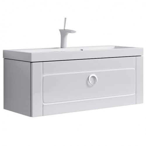 Купить Тумба Aqwella 5 звезд Инфинити 100 под раковину белая 1000х365х400 мм по низкой цене