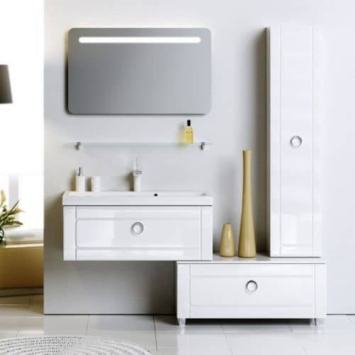 Купить Тумба Aqwella 5 звезд Инфинити 100 под раковину белая 1000х365х400 мм по низкой цене