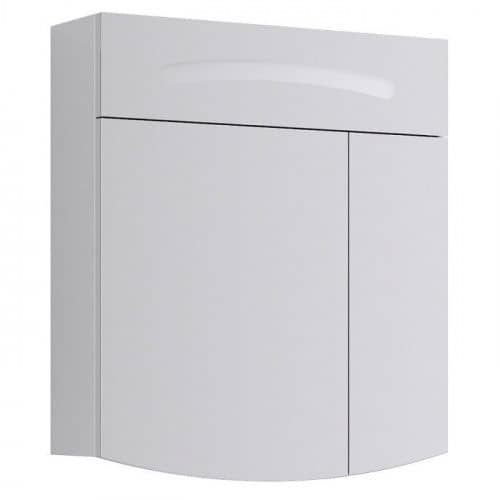 Купить Шкаф-зеркало Aqwella Темпо 70 белый 600х680х170 мм по низкой цене