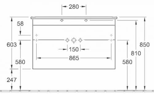 Купить Тумба Villeroy & Boch Venticello A92601DH под раковину по низкой цене