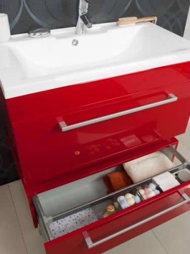 Купить Комод Акватон Мадрид 100 М бордо темный 1A127903MA940 по низкой цене