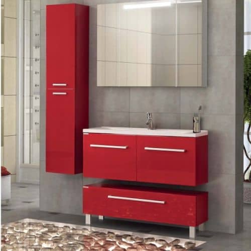 Купить Комод Акватон Мадрид 100 М бордо темный 1A127903MA940 по низкой цене