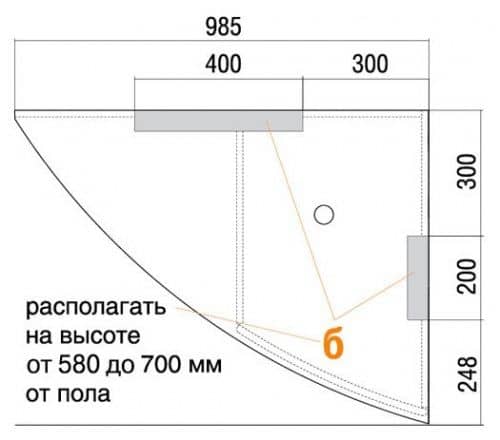 Купить Тумба Акватон Корнер 100 L 1A004701KR01L левая угловая по низкой цене