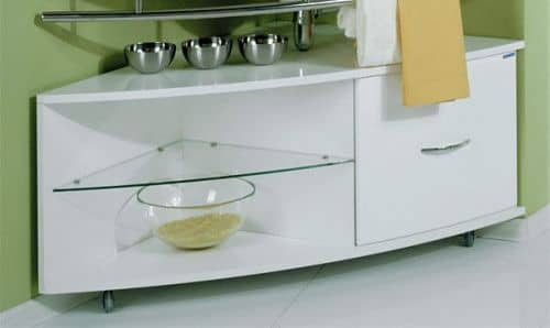 Купить Тумба Акватон Корнер 100 R 1A004701KR01R правая угловая по низкой цене