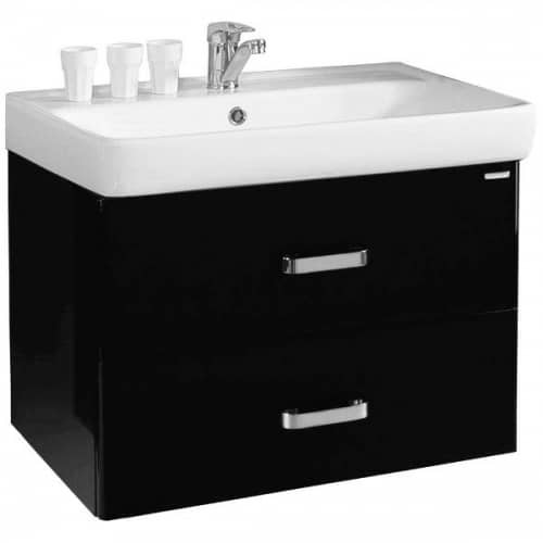 Купить Тумба Акватон Америна 80 под раковину 1A137701AM950 чёрная по низкой цене