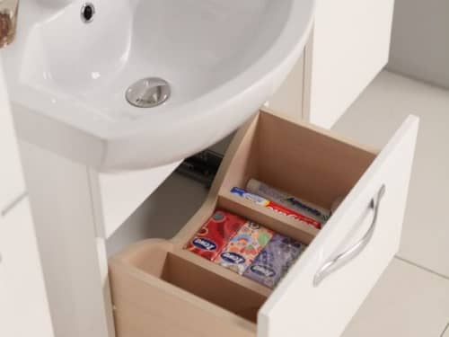 Купить Тумба Акватон Ария 65 под раковину 1A134001AA010 белая по низкой цене