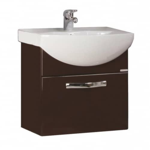 Купить Тумба Акватон Ария 65 под раковину 1A134001AA430 темно-коричневая по низкой цене