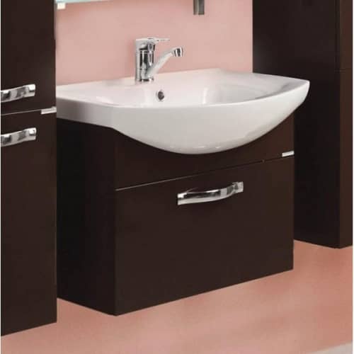 Купить Тумба Акватон Ария 65 под раковину 1A134001AA430 темно-коричневая по низкой цене