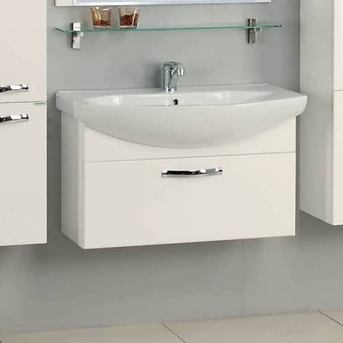 Купить Тумба Акватон Ария 80 под раковину 1A141701AA010 белая по низкой цене