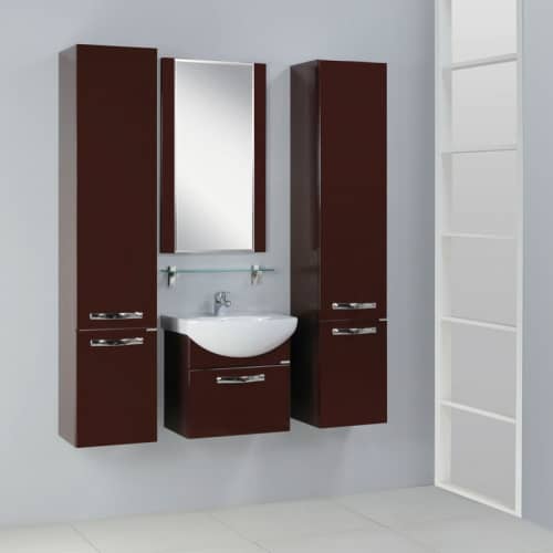 Купить Тумба Акватон Ария 80 под раковину 1A141701AA430 темно-коричневая по низкой цене